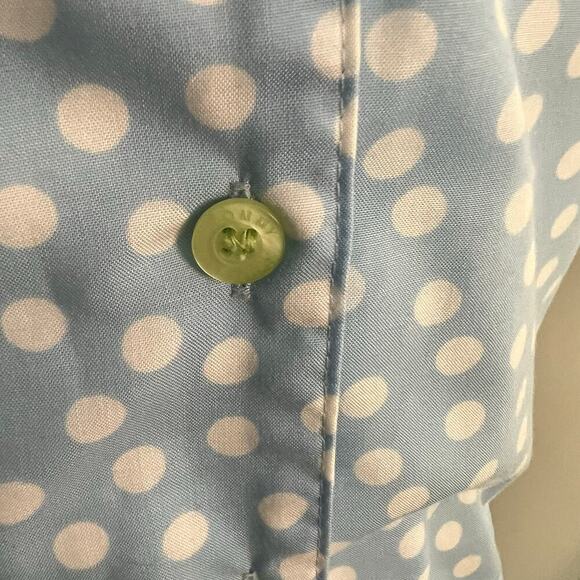 Tommy Hilfiger Woman’s Blue White Polka Dot 2 Piece Pajama Sleepwear Set- Size L - Picture 5 of 9